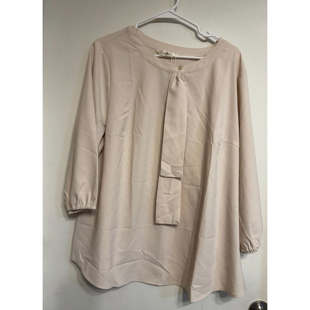 Woman Blouse Cream 2X